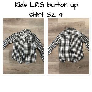 Lrg kids button up sz 4